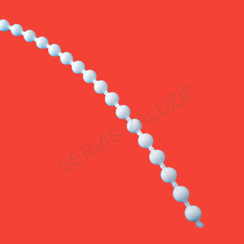 Ovládací kuličkový řetízek 4,5 - barva bílá