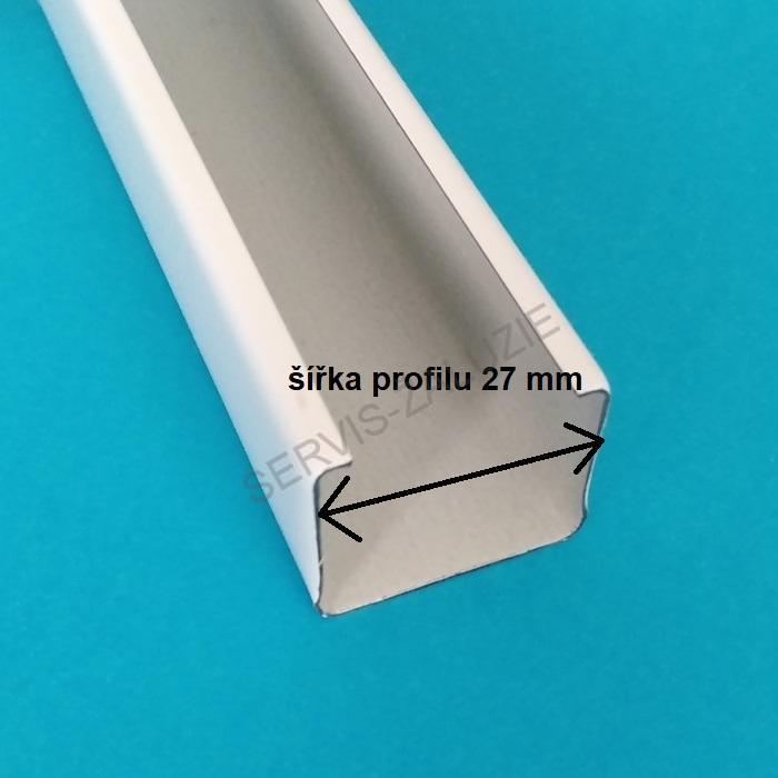 Koncovka horního profilu 27x19 mm uzavřená