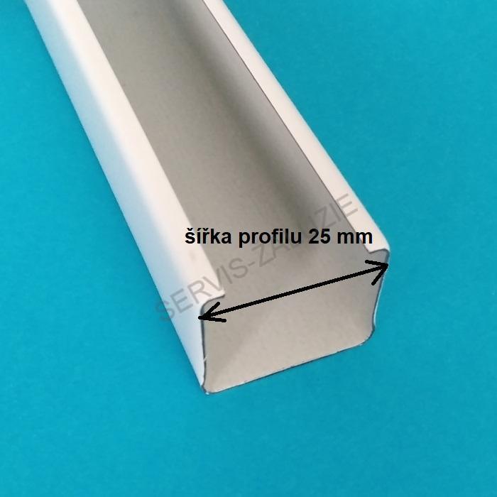 Koncovka horního profilu 25x19 mm uzavřená