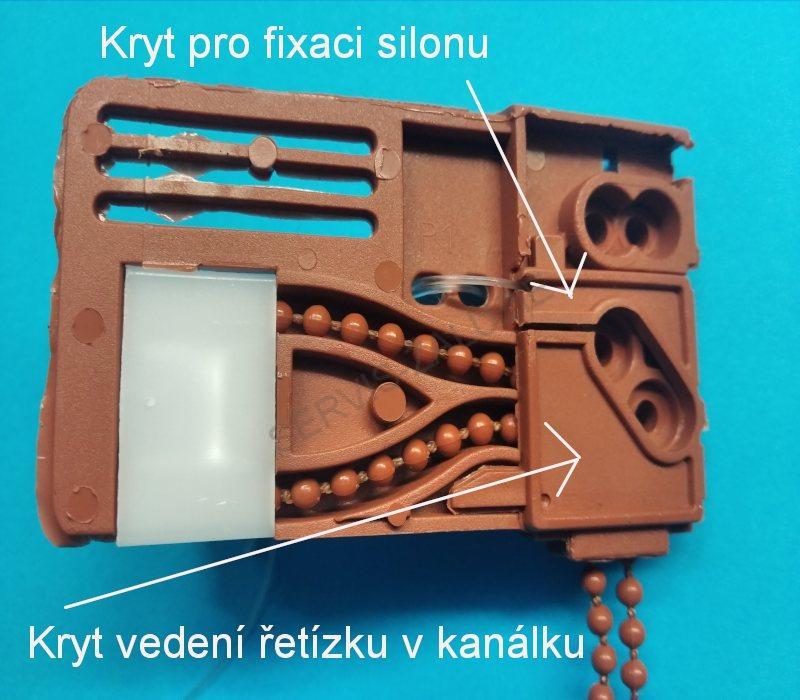 Vedení řetízku barva bílá.